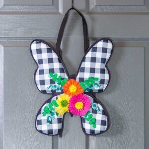 NWT - Buffalo Check Butterfly Door Décor